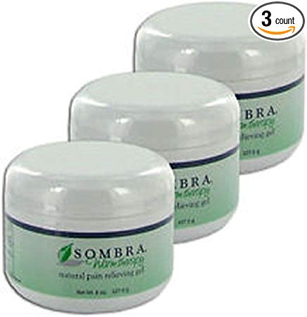 (3 pack)Sombra's Original Warm Therapy Pain Relieving Gel 8oz Jar
