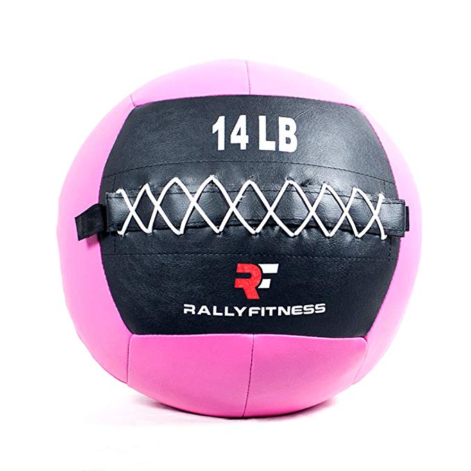 Rally Fitness Pink Wall Ball 14