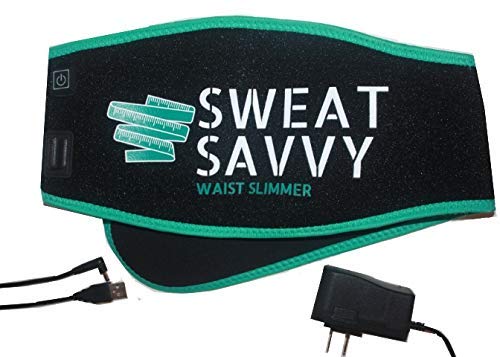 Sweat Savvy Waist Trainer Slimming Belt Infrared Sauna Heat Back Pain
