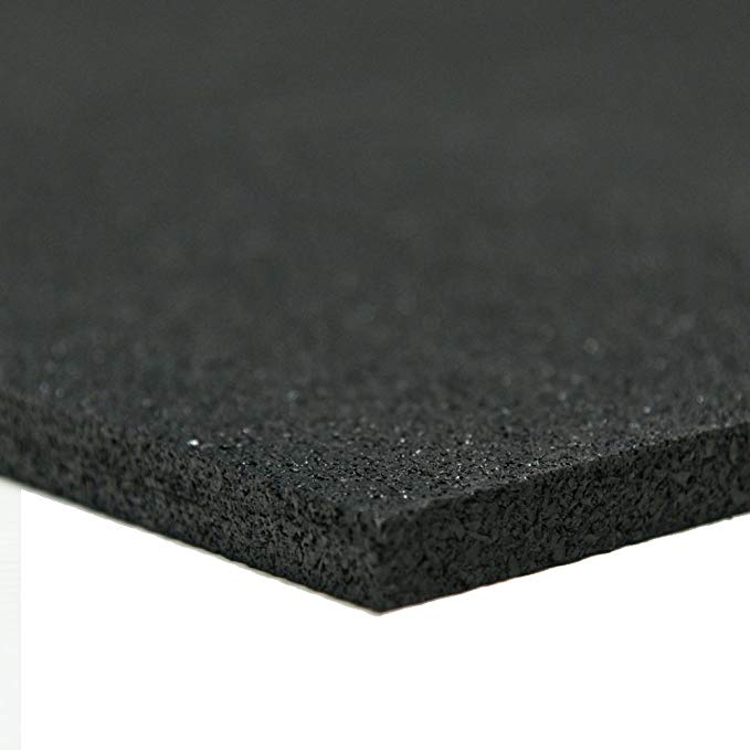 Recycled Rubber - 60A - Rubber Sheets and Rolls - 3/8