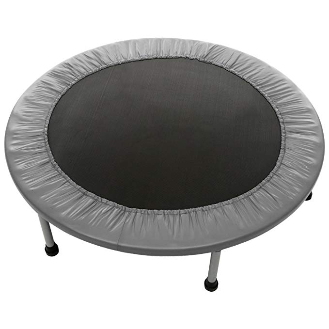 Tomasar Mini Trampoline Rebounder, Max Load 220lbs Rebounder Trampoline Exercise Trampoline with Padded Frame Cover Safe & Secure for Indoor/Garden/Workout Cardio