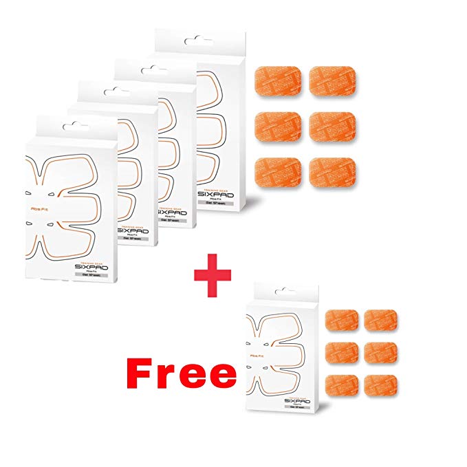 MTG (M Tea Gee) Sixpad abs Fit Gel Sheet 4-pack get one free By (hong kong version) …