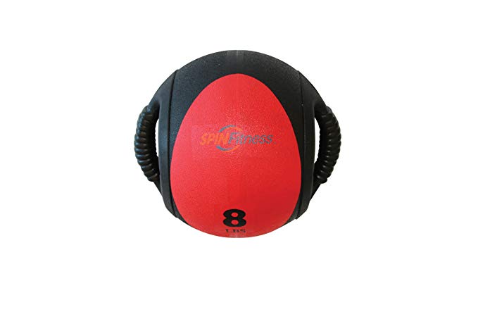 Mad Dogg Athletics SPIN Fitness Commercial Grade Dual Grip Med Ball 8 lbs.