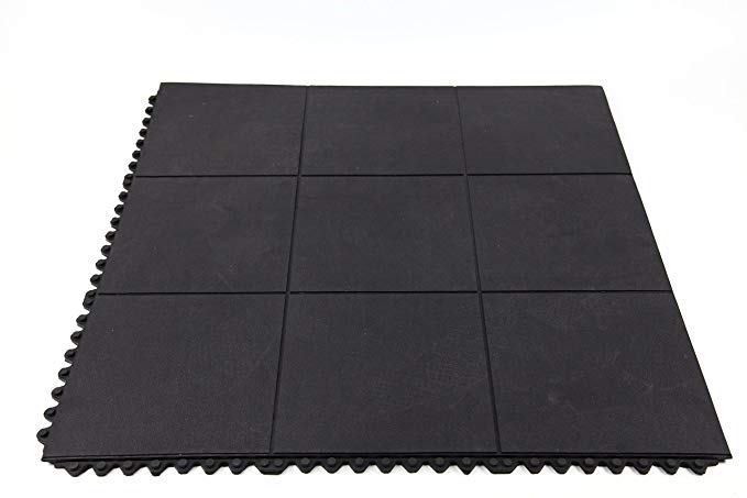 IncStores Evolution Rubber Floor Tiles - Equipment Mats, Gym Flooring and Utility