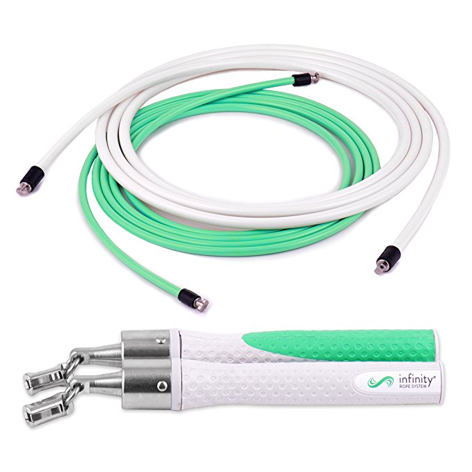 Crossrope Jump Rope Get Lean Set - Speed Rope + Strength Rope - Improve Fitness and Lose Weight in a Fun Workout - Meet Your Weight Loss Goals with a Gym You Can Take Anywhere