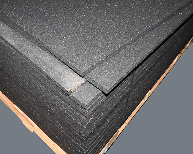 American Made Thick Rubber Gym Flooring 3/4