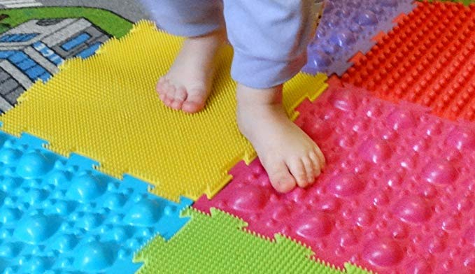 Orthopedic massage puzzle floor mats Sea & Ocean (carpet) for babies and kids