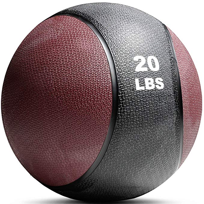 Titan Fitness 4 - 20 lb Weighted Medicine Ball Rubber Muscle Driver Sport