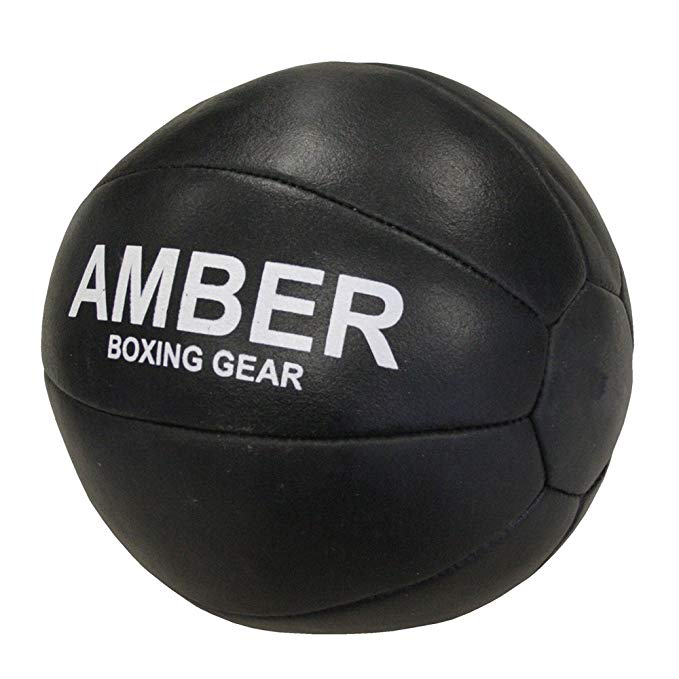 Amber Fight Gear Leather Medicine Ball
