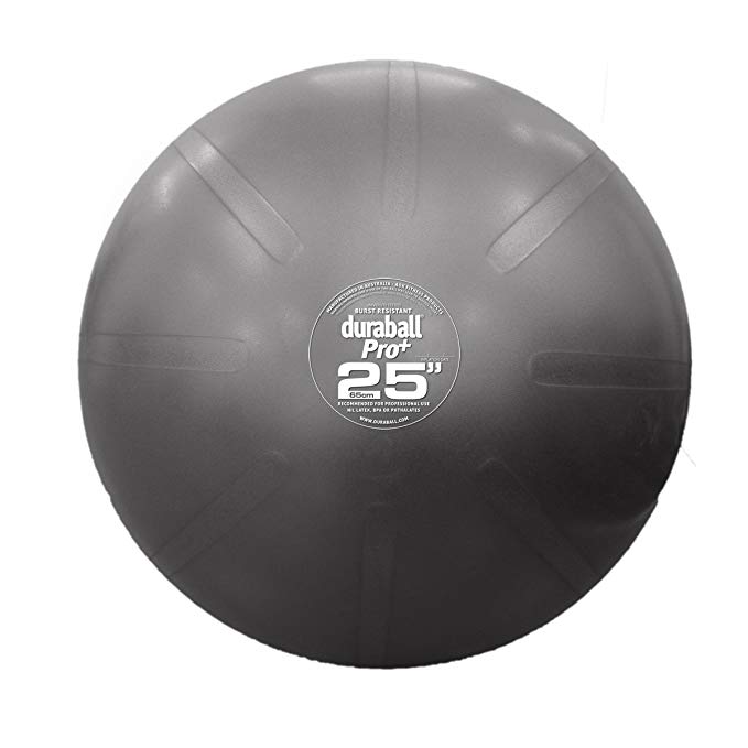 Fitterfirst Duraball Pro Exercise Ball - 25” - Silver