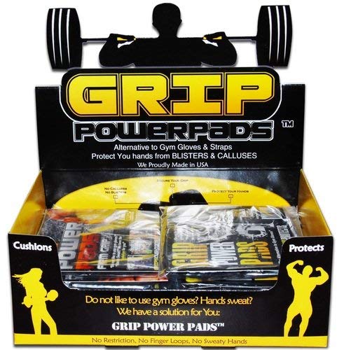 20 Pairs of Classic Lifitng Grips by Grip Power Pads with Display Box