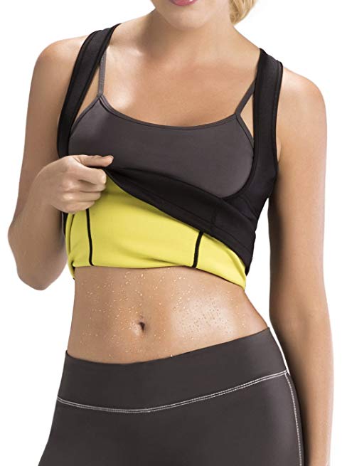 Hot Shapers Cami Hot Thermal Shirt for Women - Compression and Calorie Burn Fabric Technology Activewear (Small, Black)