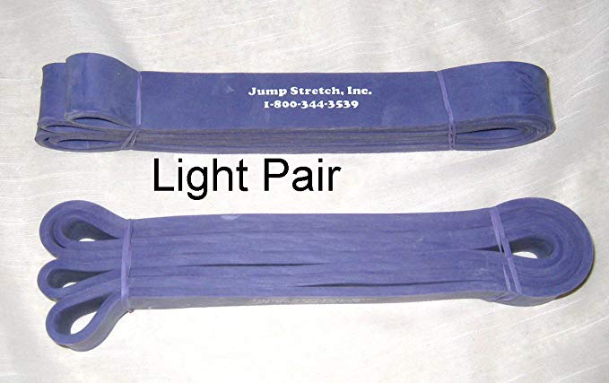 Jump Stretch Flexband Pair Light Band Purple, 50 Lb. Resistance, #4 Band