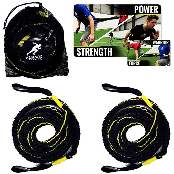 Kbands Victory Ropes - Multiflex Battle Ropes - Strength & Conditioning - Resistance Bands Stretch Up To 20ft Each