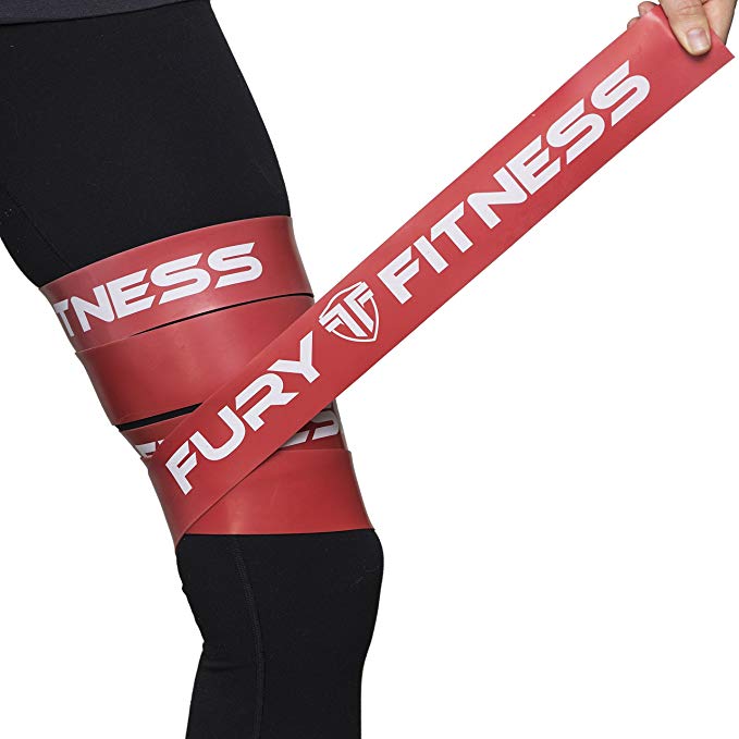 Fury Fitness Floss Bands - Our Best Muscle Compression Band for Physical Therapy and Joint Mobility - Great for Personal and Sports Injury Flossing - Sore Foot, Shoulder, Elbow, Knees, Ankle
