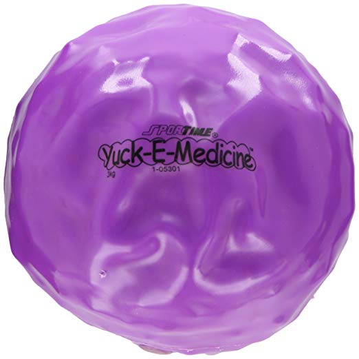 Sportime Yuck-E-Medicine Ball, 8 Inches, 6-3/5 Pounds, Violet