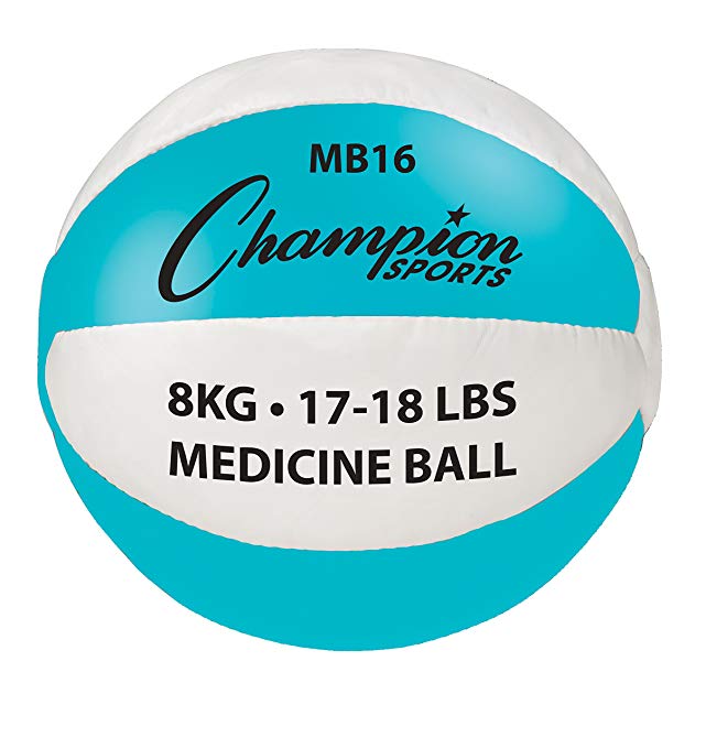 Champion Sports Leather Medicine Ball