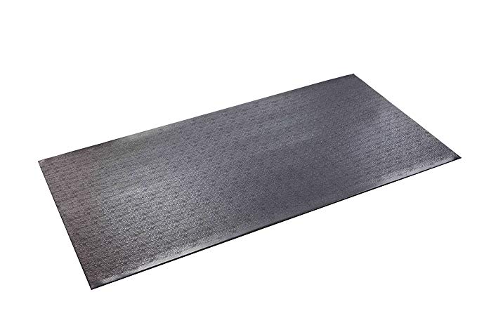 SuperMats High Density Commercial Grade Solid Equipment Mat 40GS Made in U.S.A. for Cardio Equipment Recumbent Bikes and General Floor Mat Needs (2.5 Feet x 5 Feet) (30 in x 60 in) (76.2 cm x 152.4 cm)