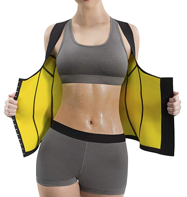 Hot Shapers Cami Hot Waist Cincher - Women’s Weight Loss Belly Fat Burn Slimming Sweat Vest
