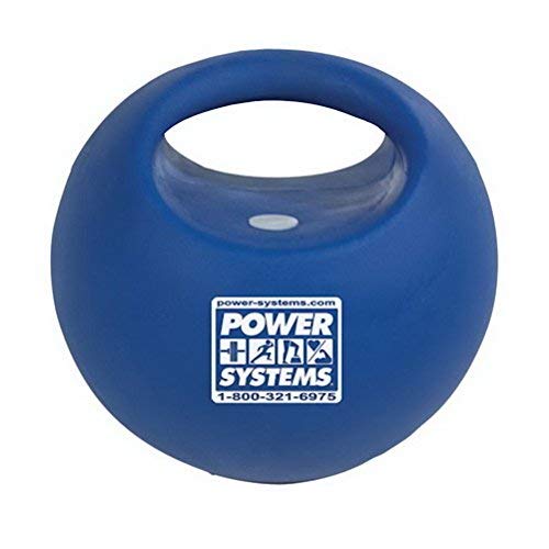 Power Systems Power Grip-Ball Medicine Ball, 8-Inch Diameter, 20 Pounds, Blue (28120)