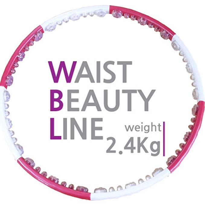 WAIST BEAUTY LINE Hula Hoop 5.29Lb (2.4kg) Fitness, Weight loss Hula Hoop for Workout Exercise,