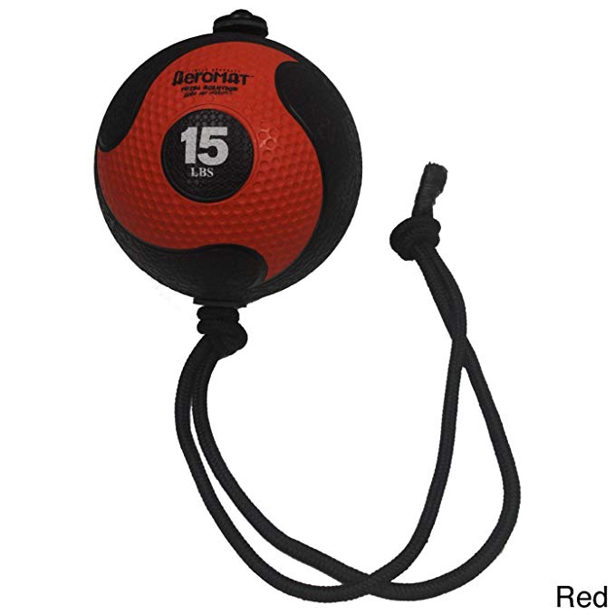 AEROMATS Power Rope Medicine Ball in Red