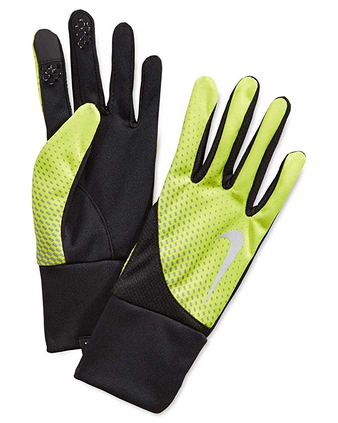 Nike Green Yellow Small Dri-Fit Running Athletic Gloves
