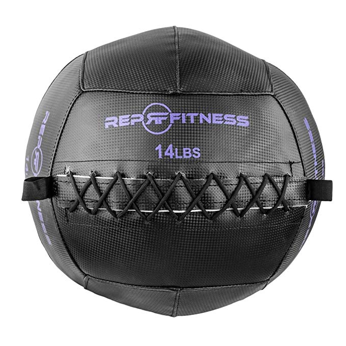 Rep Black Wall Ball for Strength and Conditioning, Cross Training, and Cardio Workouts