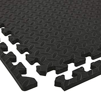 IncStores Diamond Soft Extra Thick Anti Fatigue Interlocking Foam Tiles - 2ft x 2ft Tiles Ideal for Laundry Room Flooring, Kitchen Mats, Exercise Mats, and Garage Mats
