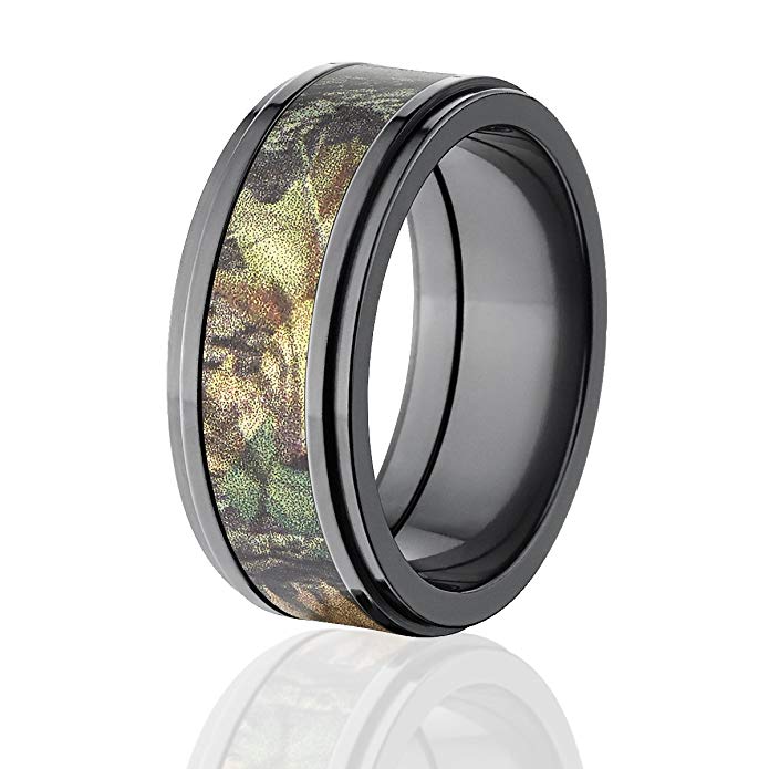 Mossy Oak Rings, Camouflage Wedding Bands, New Breakup Camo Ring