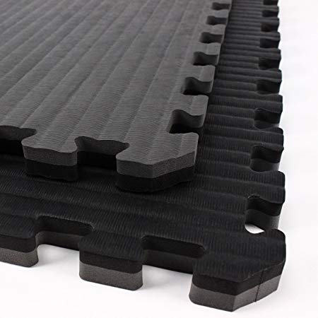 IncStores - Tatami Foam Tiles - Extra thick mats perfect for martial arts, MMA, lightweight home gyms, p90x, gymnastics, yoga, cardio, aerobic, and exercises