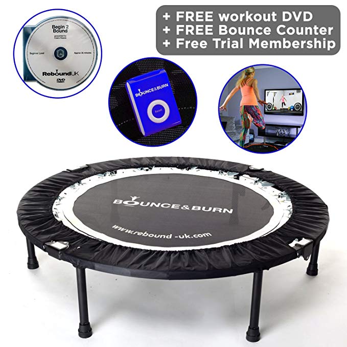MXL MaXimus Life Bounce & Burn Mini Trampoline Rebounder Affordable & Fun Way to Lose Weight get FIT! Includes DVD 3 Months Free Video Membership