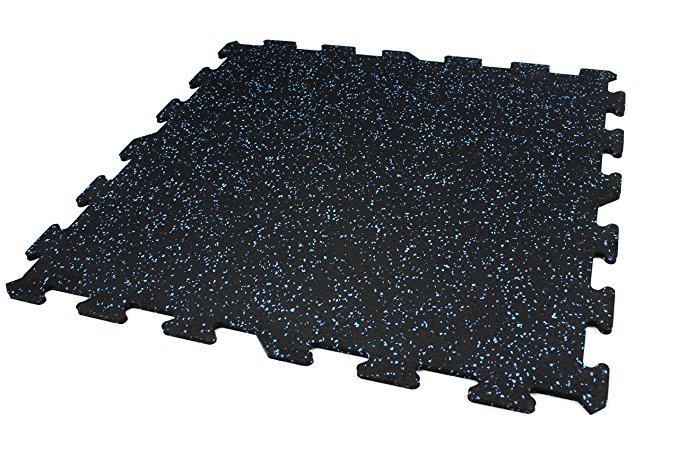 IncStores 8mm Strong Rubber Tiles (23in x 23in Tiles/Multi Piece Floor Kits) Interlocking Rubber Gym Mats for Home Gym Flooring, Exercise Mats, Equipment Mats & Fitness Room Floors